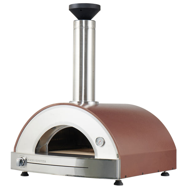 Forno Venetzia Pronto 225 Propane Hybrid Pizza Oven in cappuccino