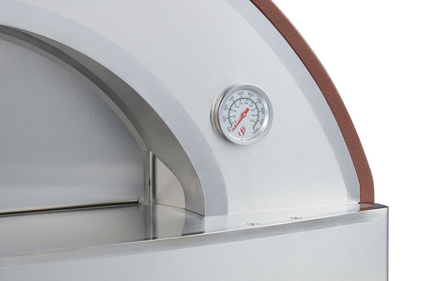 Forno Venetzia Pronto 225 Propane Hybrid Pizza Oven in cappuccino