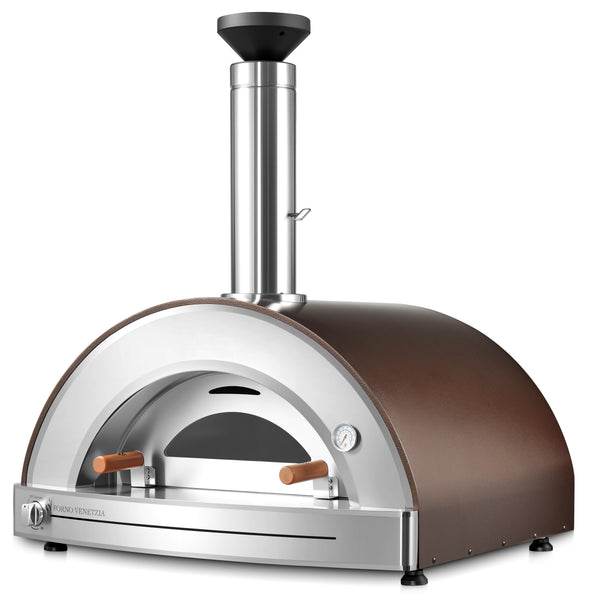 Forno Venetzia Torino 225 Propane Hybrid Pizza Oven in copper